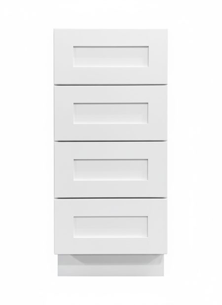 White Drawer Base<br>4 Drawers
