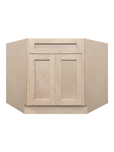 Unfinished Corner Sink Base