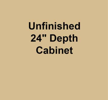 Unfinished 24" Depth Cabinet