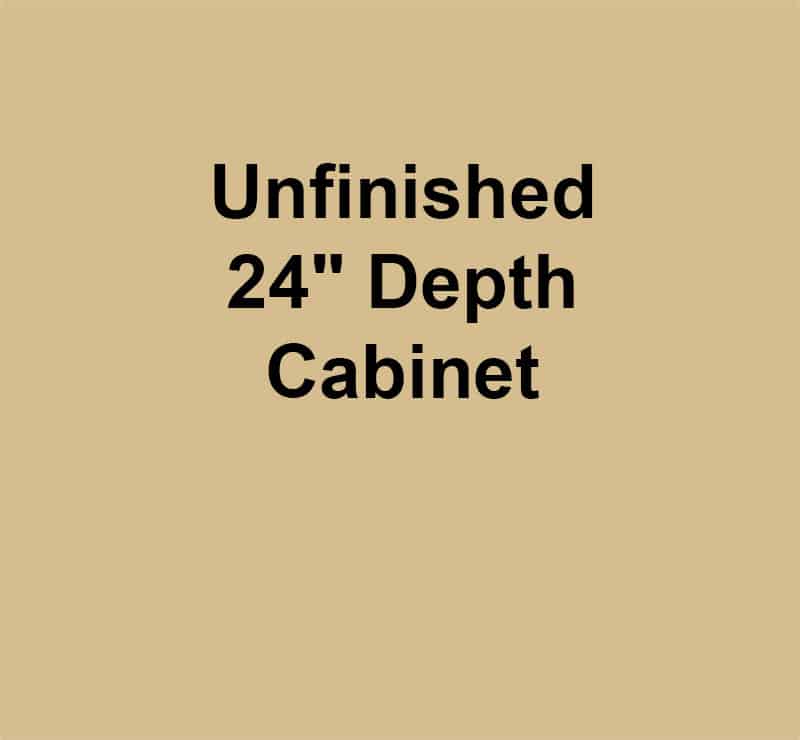 Unfinished 24″ Depth Cabinet
