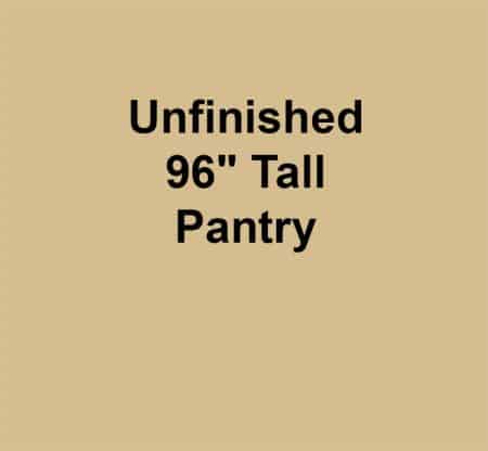 Unfinished 96" Tall Pantry