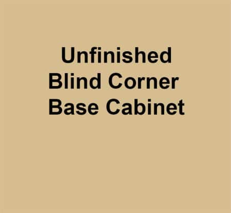 Unfinished Blind Corner BaseCabinet