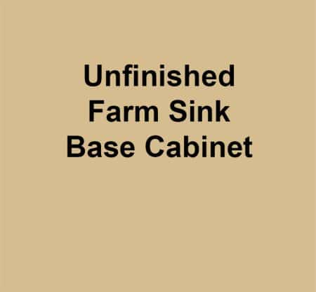 Unfinished Farm Sink Cabinet