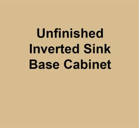 Unfinished Inverted Sink Base
