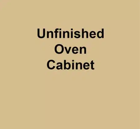 Unfinished Oven Cabinet