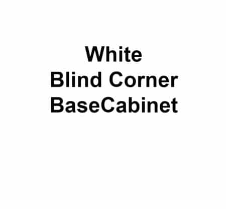 White Blind Corner Base Cabinet