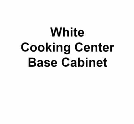 White Cooking Center Base Cabinet