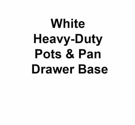 White Heavy-Duty Pots & Pan Drawer Base
