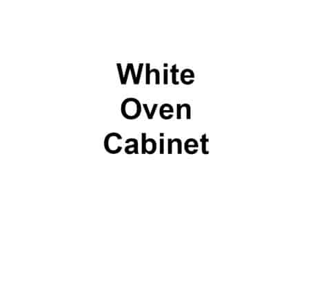White Oven Cabinet