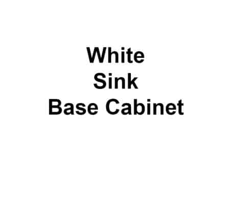 White Sink Base Cabinet