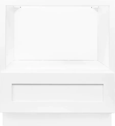 White Microwave Base Cabinet