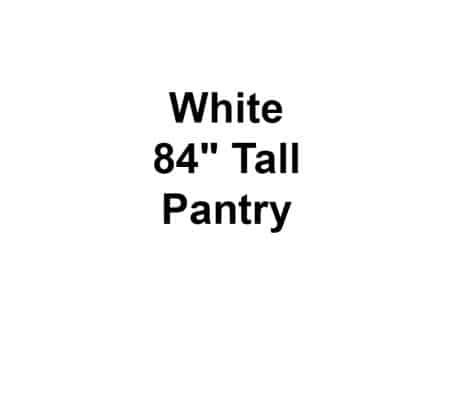 White 84" Tall Pantry
