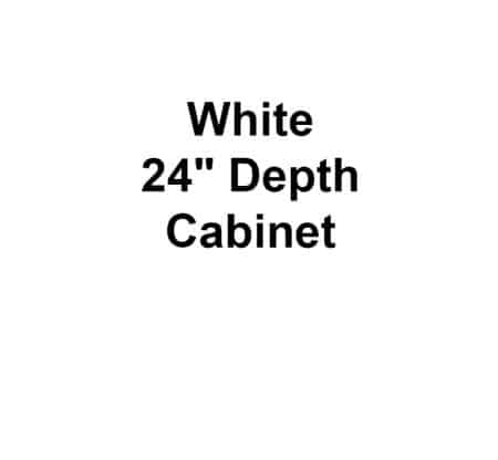 White 24" Depth Cabinet