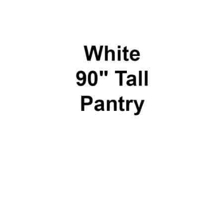 White 90" Tall Pantry