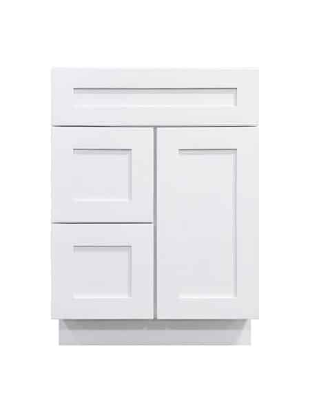 White Vanity Side Drawer Cabinet