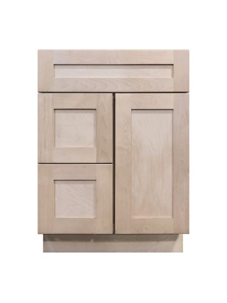 Unfinished Vanity Side<br>Drawer Cabinet