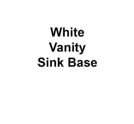 White Vanity Sink Base